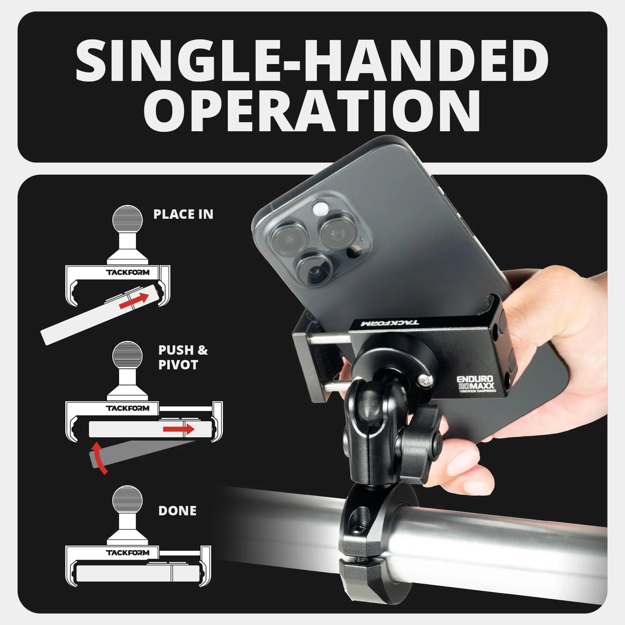 Tackform optional anti-theft knob preventing quick removal for security