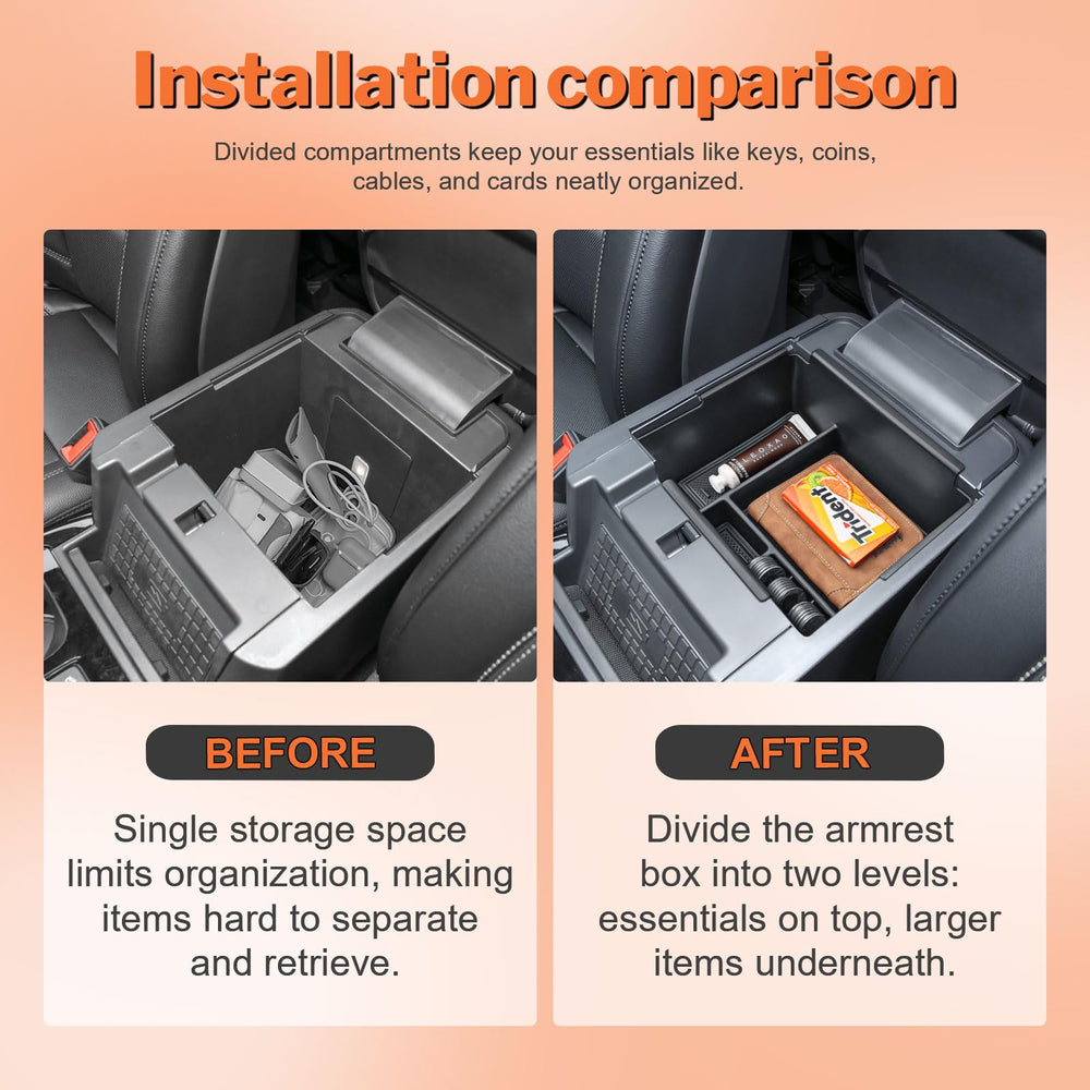 TACOBRO top view revealing divided compartments for organized small items