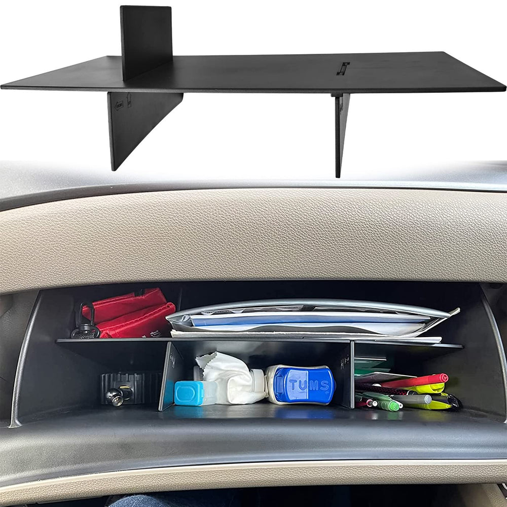 TACOBRO front view installed in Honda glove box for tidy storage and quick access