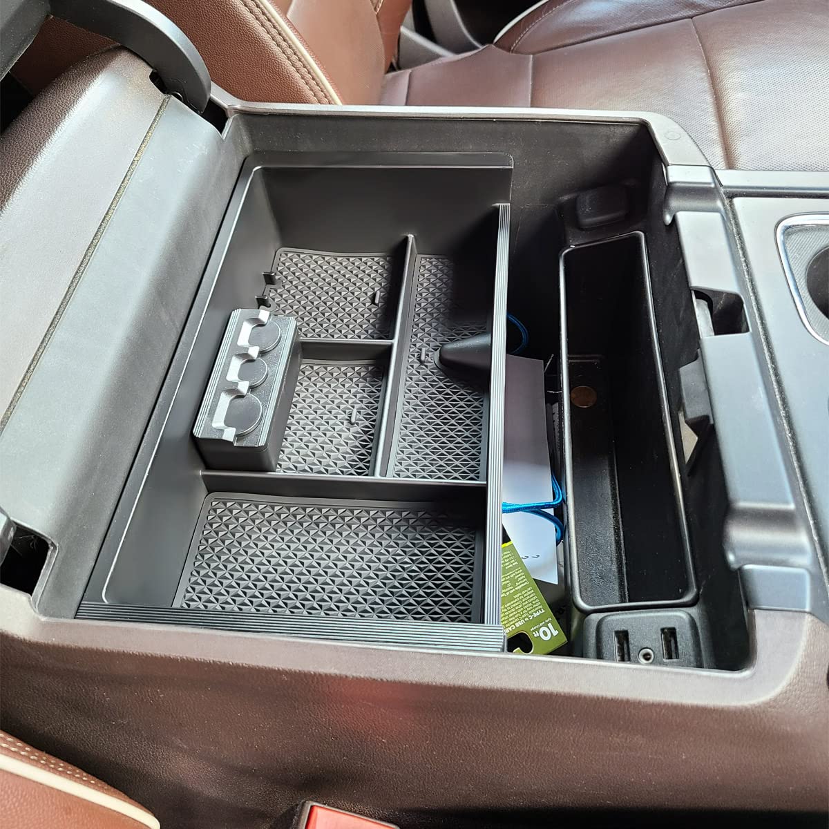TACOBRO view of fitment label and contours verifying compatibility with factory console
