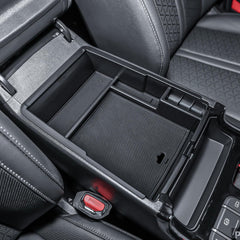 TACOBRO lower compartment holding cables and chargers for organized benefit
