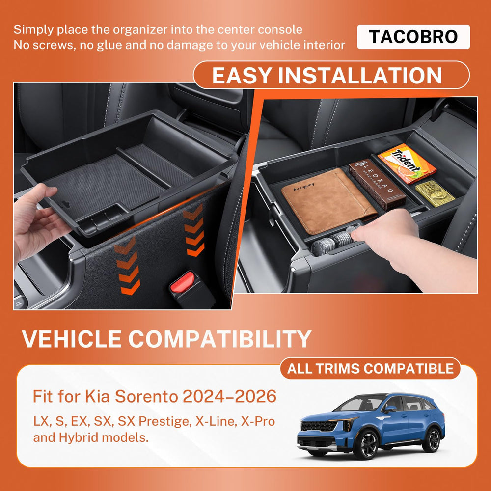 TACOBRO non-slip rubber pads close-up preventing item movement benefit