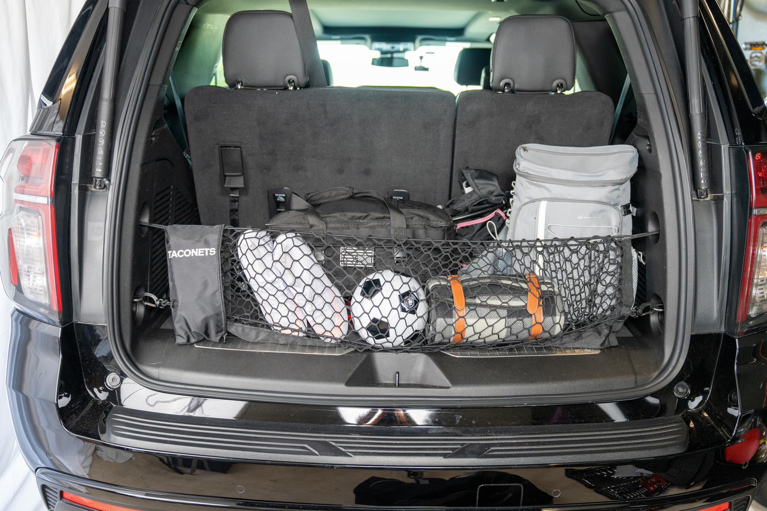 TacoNets pocket holding fishing gear showing organized storage benefit