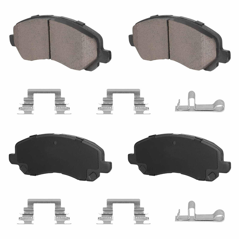 TadaMark front brake pads packaging showing product and fitment benefits