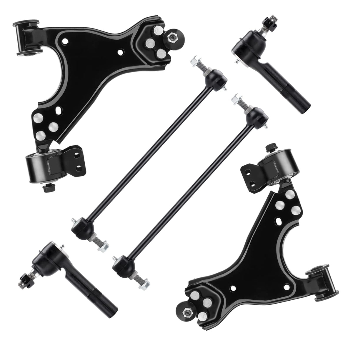 TadaMark front lower control arms kit packaged showing complete set and ready-to-install benefit