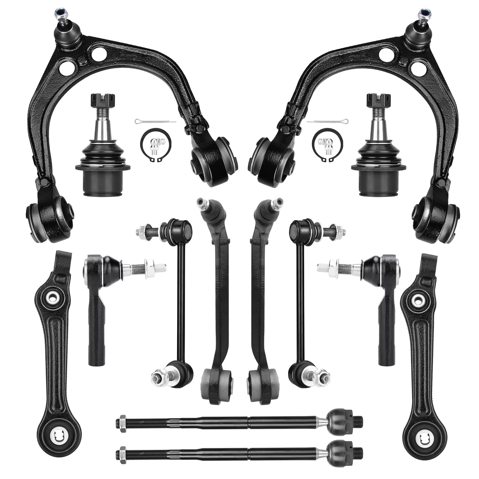 TadaMark front suspension kit packaging showing full 14-piece set and clear contents for easier installation