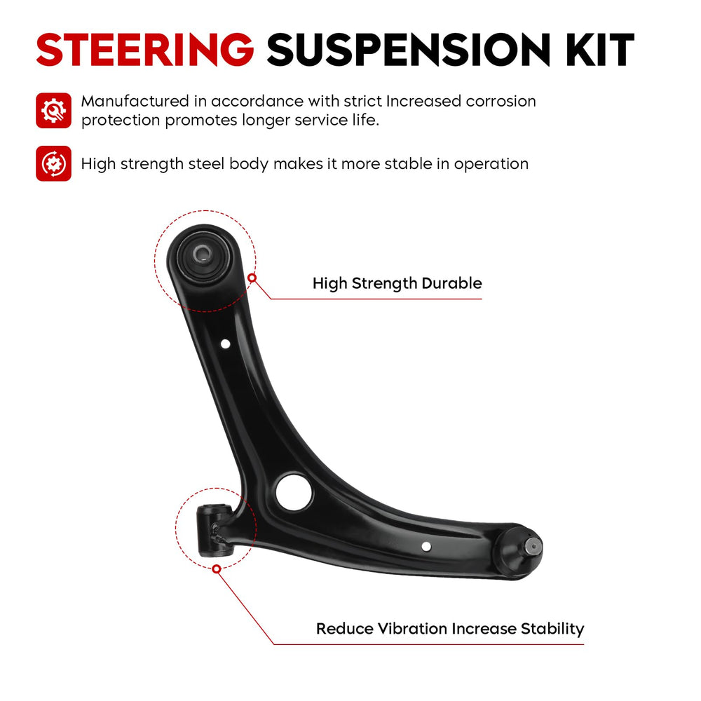 TadaMark close-up of lower control arm ball joint with rugged steel finish