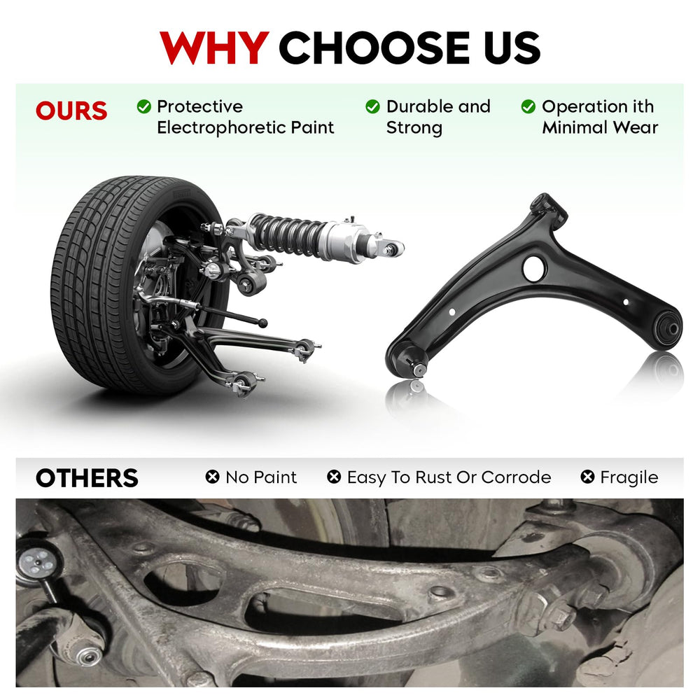 TadaMark inner and outer tie rod ends side-by-side showing fitment clarity