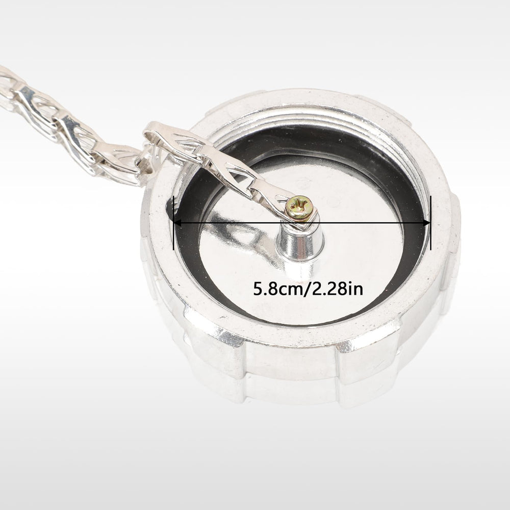 Taesayl stainless-steel safety chain preventing lost cap on road