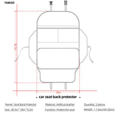 TAIKOO padded tablet pocket holding device for hands-free rear-seat viewing