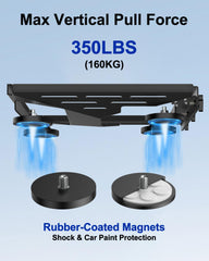 TAILBB closeup of rubber-coated magnets preventing scratches and improving grip