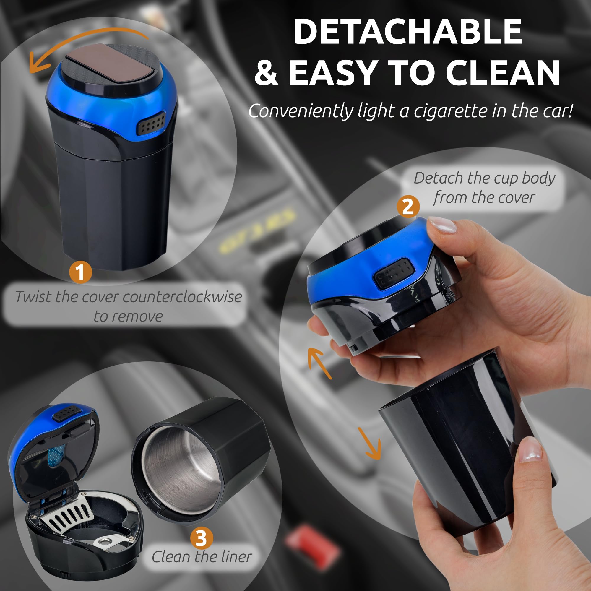 TAKAVU seated in car cup holder demonstrating secure fit benefit