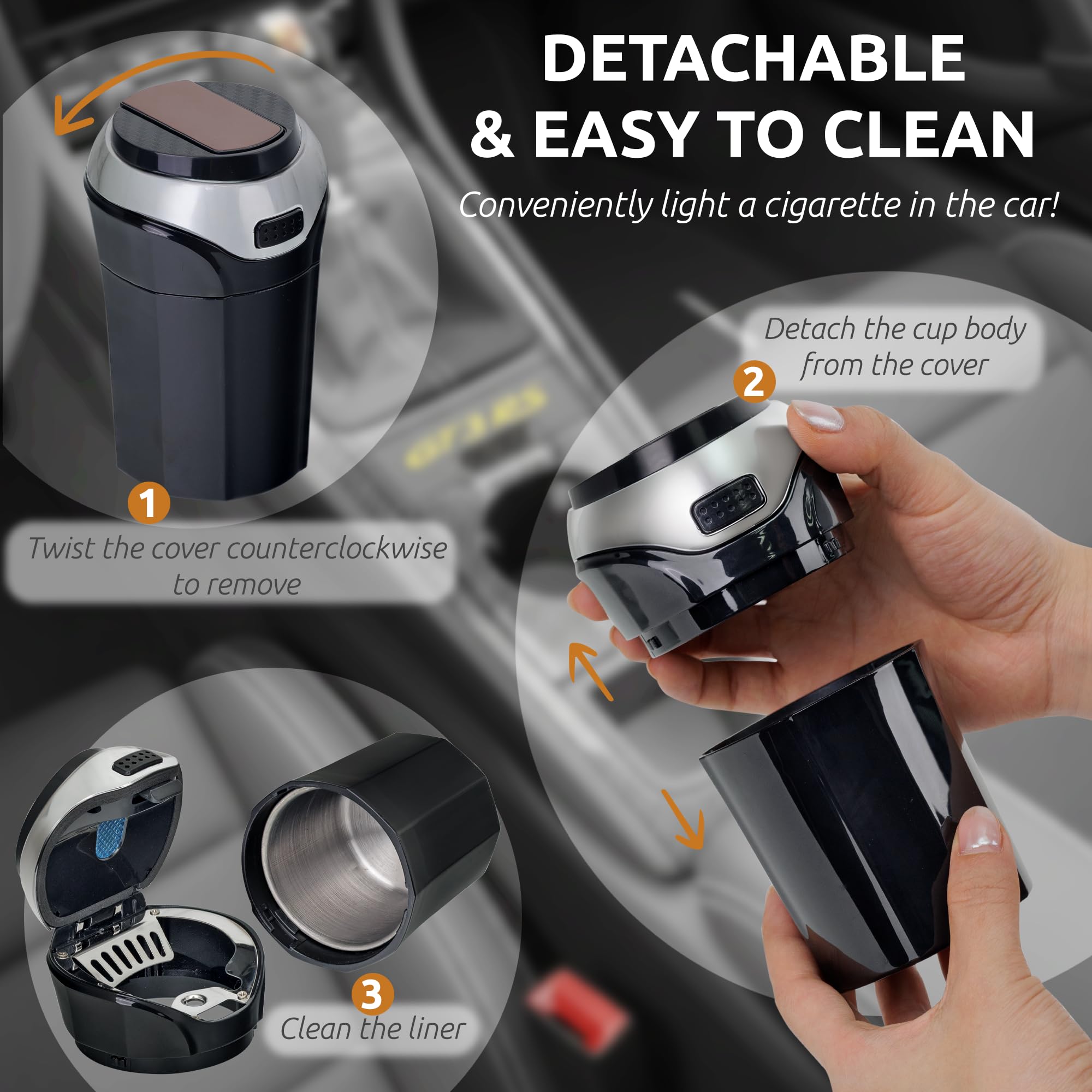TAKAVU removable cigarette lighter detail for convenient ignition