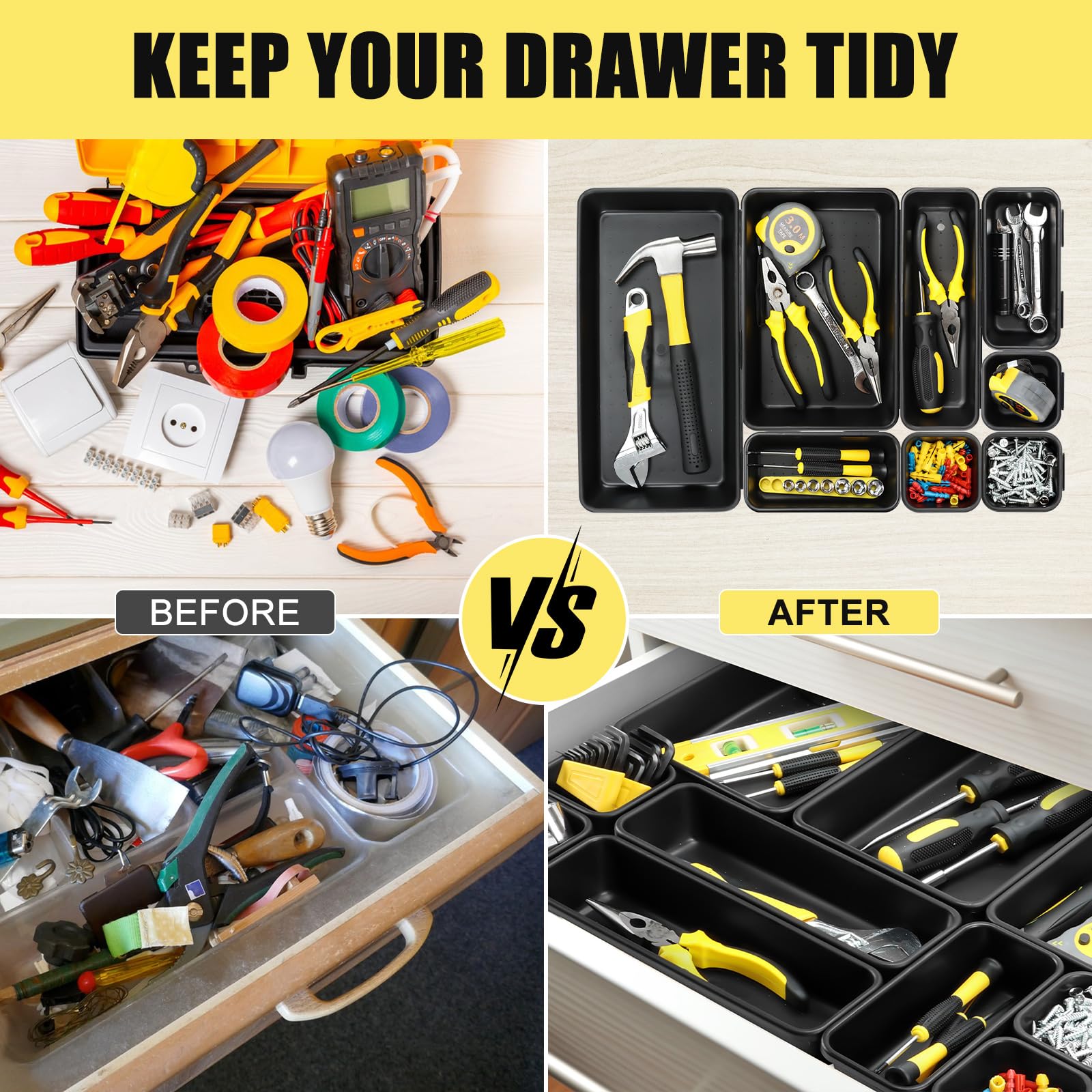 Takytao organized drawer lifestyle scene saving time finding tools
