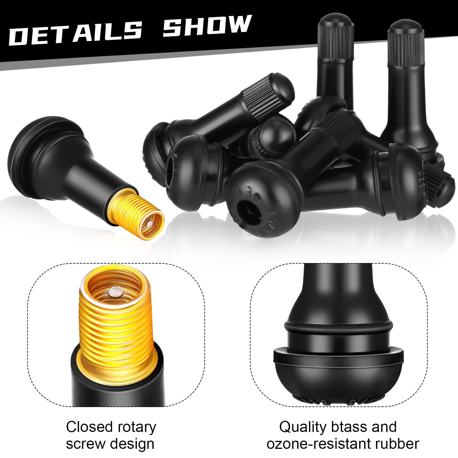 Tallew valve stem installation in hand showing easy snap-in fit