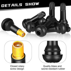 Tallew valve stem installation in hand showing easy snap-in fit