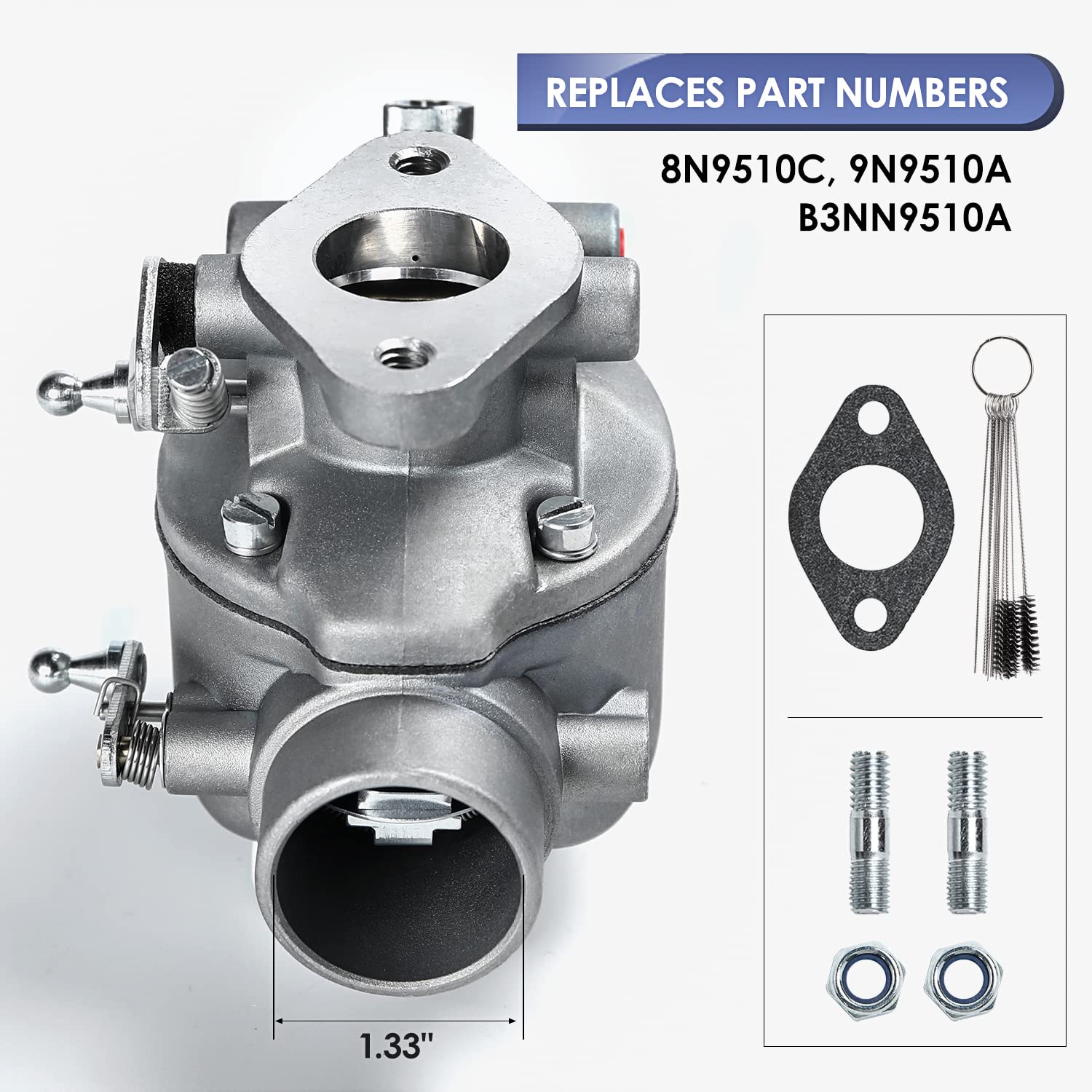 TANG carburetor top bowl detail highlighting OEM-standard construction benefit