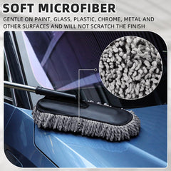 Tanlade extended telescopic handle reaching roofline for effortless high-reach cleaning