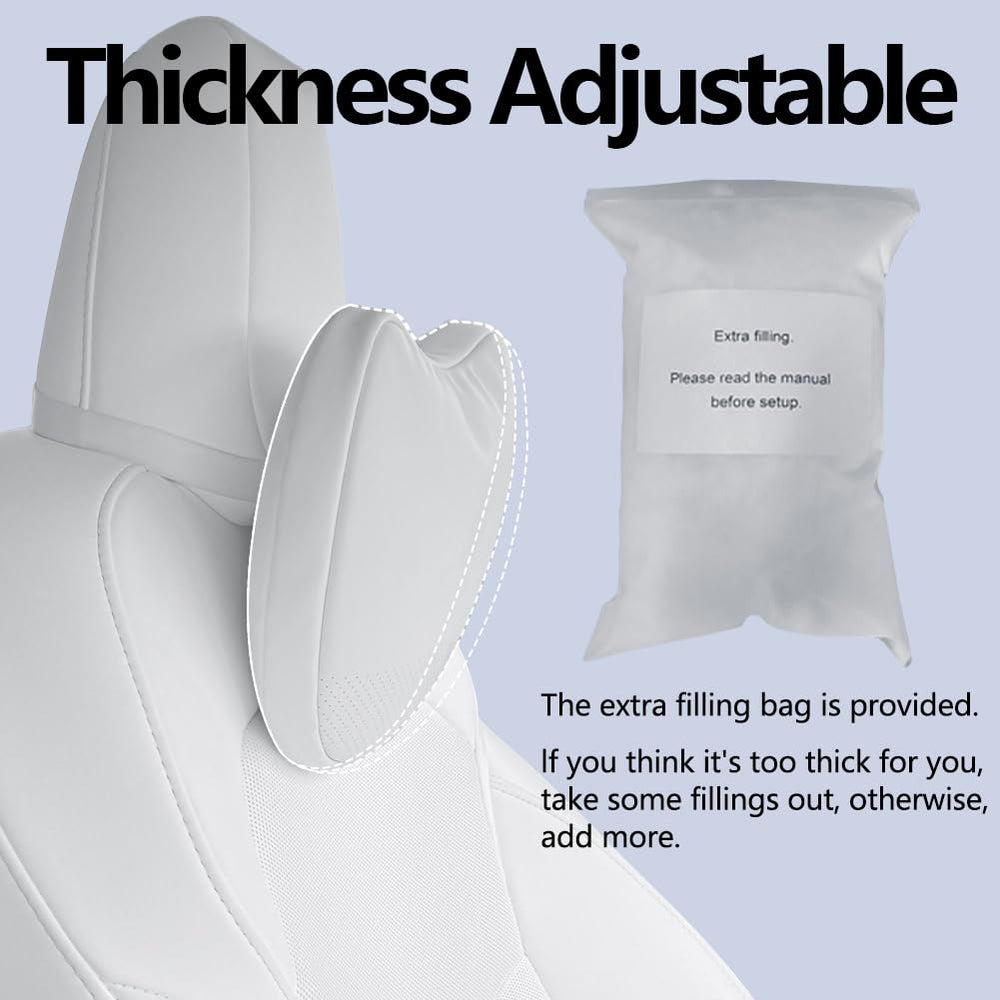 TANOLA TESBEAUTY open zipper showing removable filling for adjustable firmness