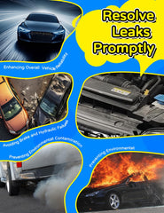 TAOPOWER in use on an EVAP line showing fast leak detection on a vehicle