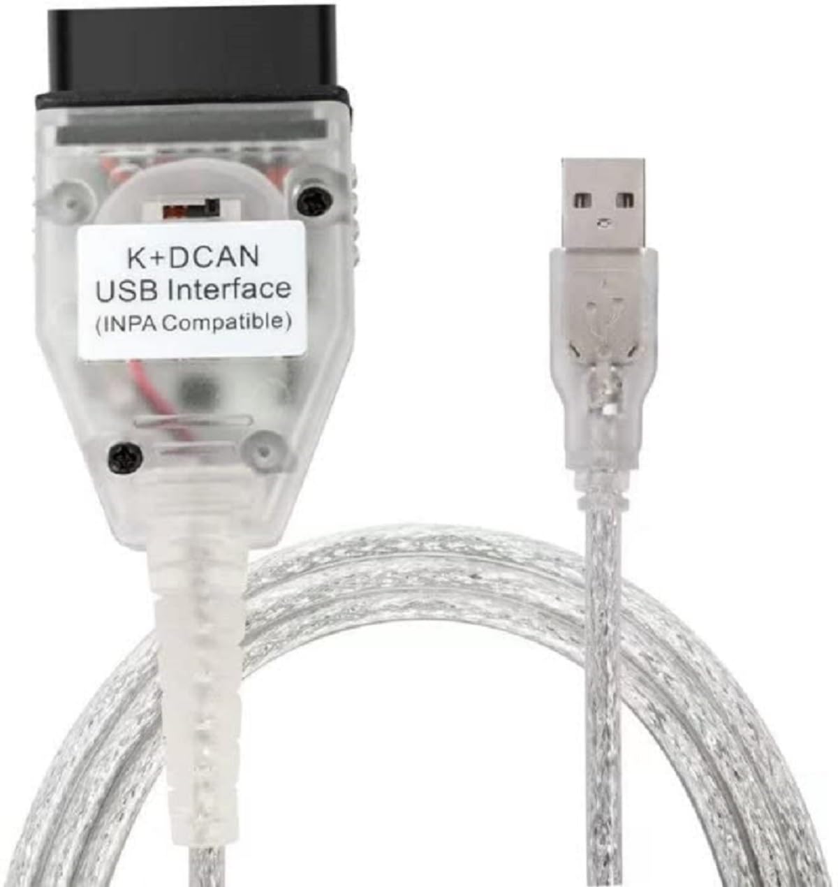 Taotao front view OBD K+CAN cable showing connector, reliable diagnostics