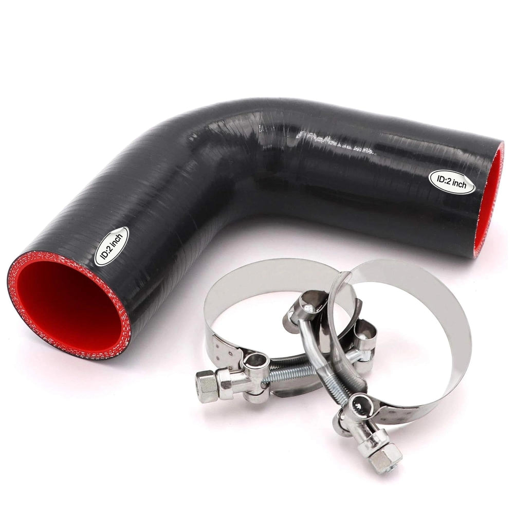 Taukealugs front view of 90 degree elbow showing fitment and ID benefit