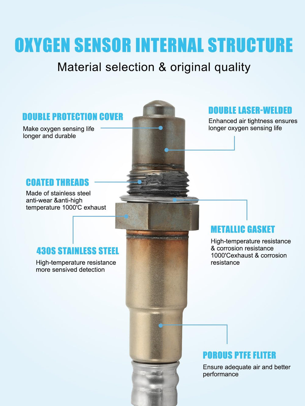 TAUTOY downstream sensor close-up highlighting precision sensing element