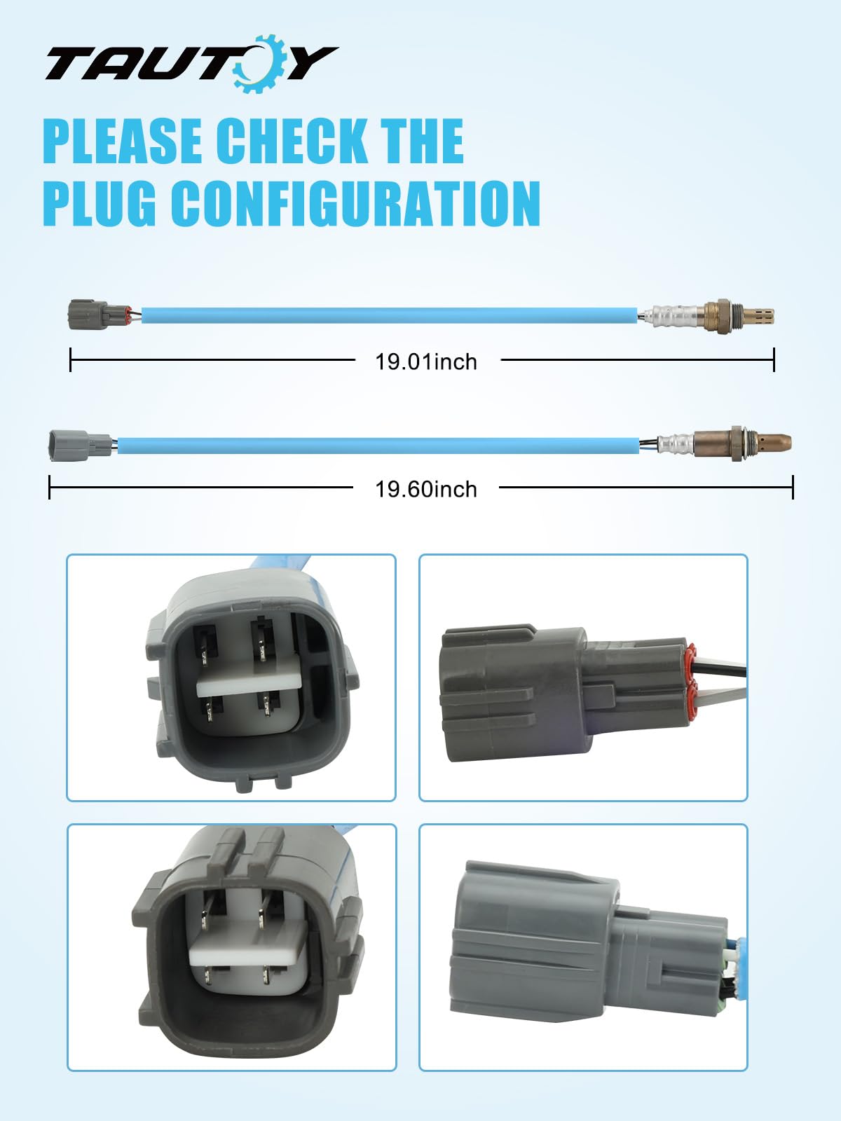 TAUTOY close-up of sensor threads and connector demonstrating corrosion-resistant stainless steel