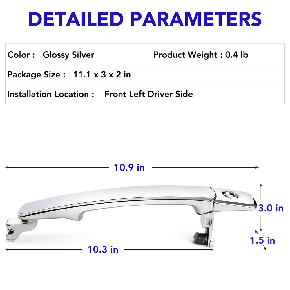 TAYATUO handle installed on vehicle demonstrating correct fitment advantage