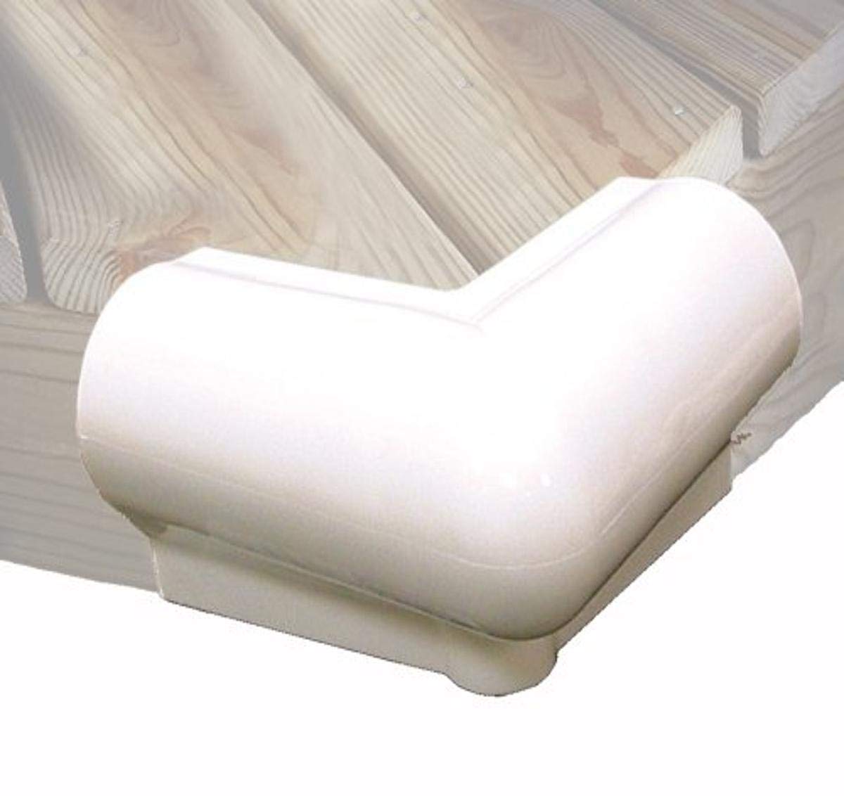 Taylor Made front view of white 6x6 corner bumper showing clean finished edge and protection