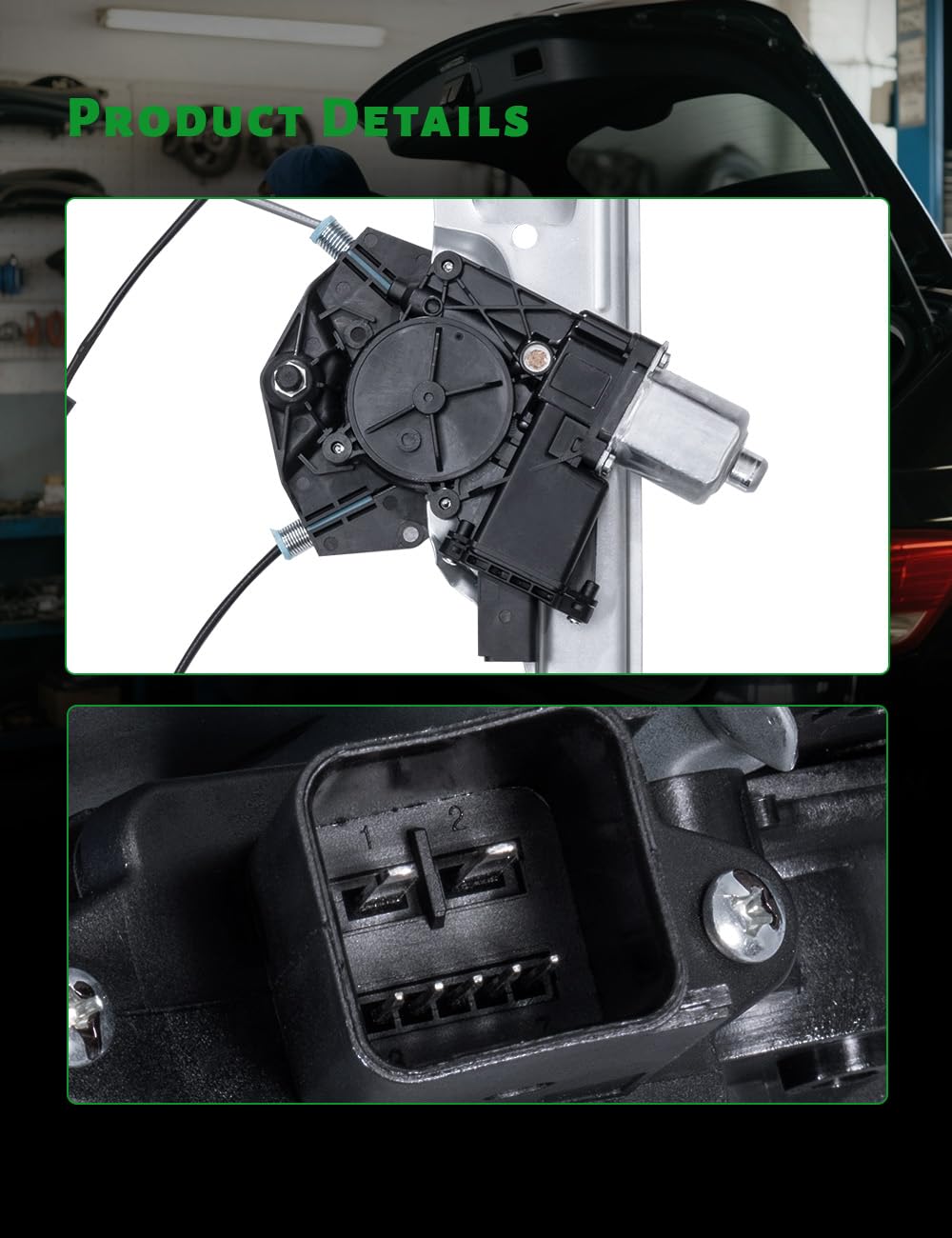 TCFWED mounted in vehicle door to demonstrate fitment and correct scale