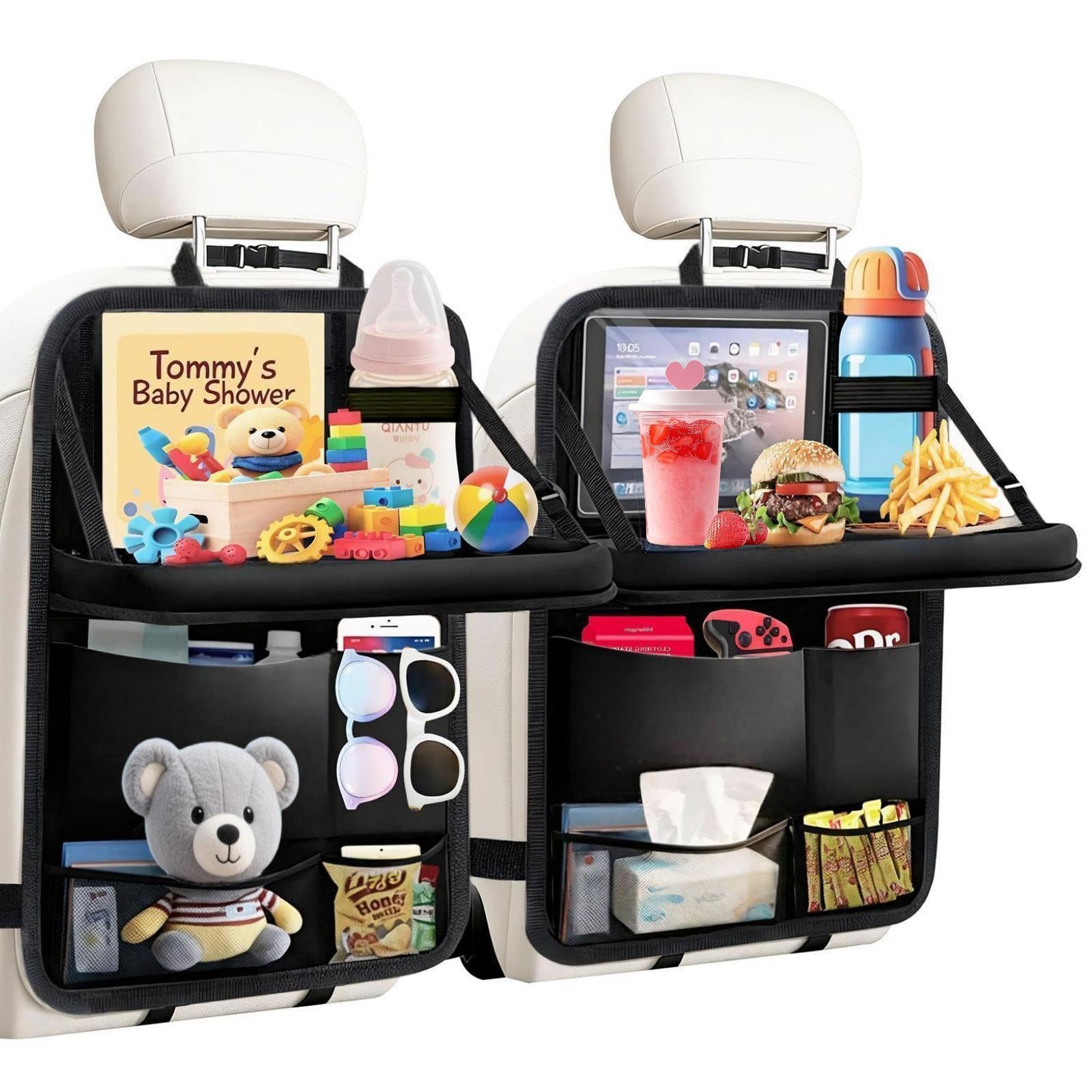 TCJJ front view organizer showing full-seat protection and easy access