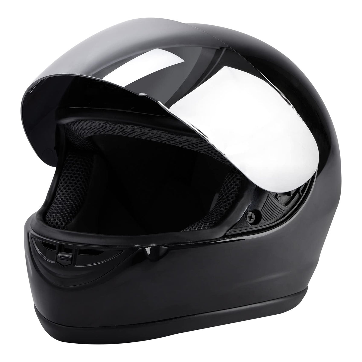 TCMT helmet front view showing DOT-approved protection and full-face coverage