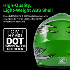TCMT helmet interior liner detail showing removable washable padding for hygiene