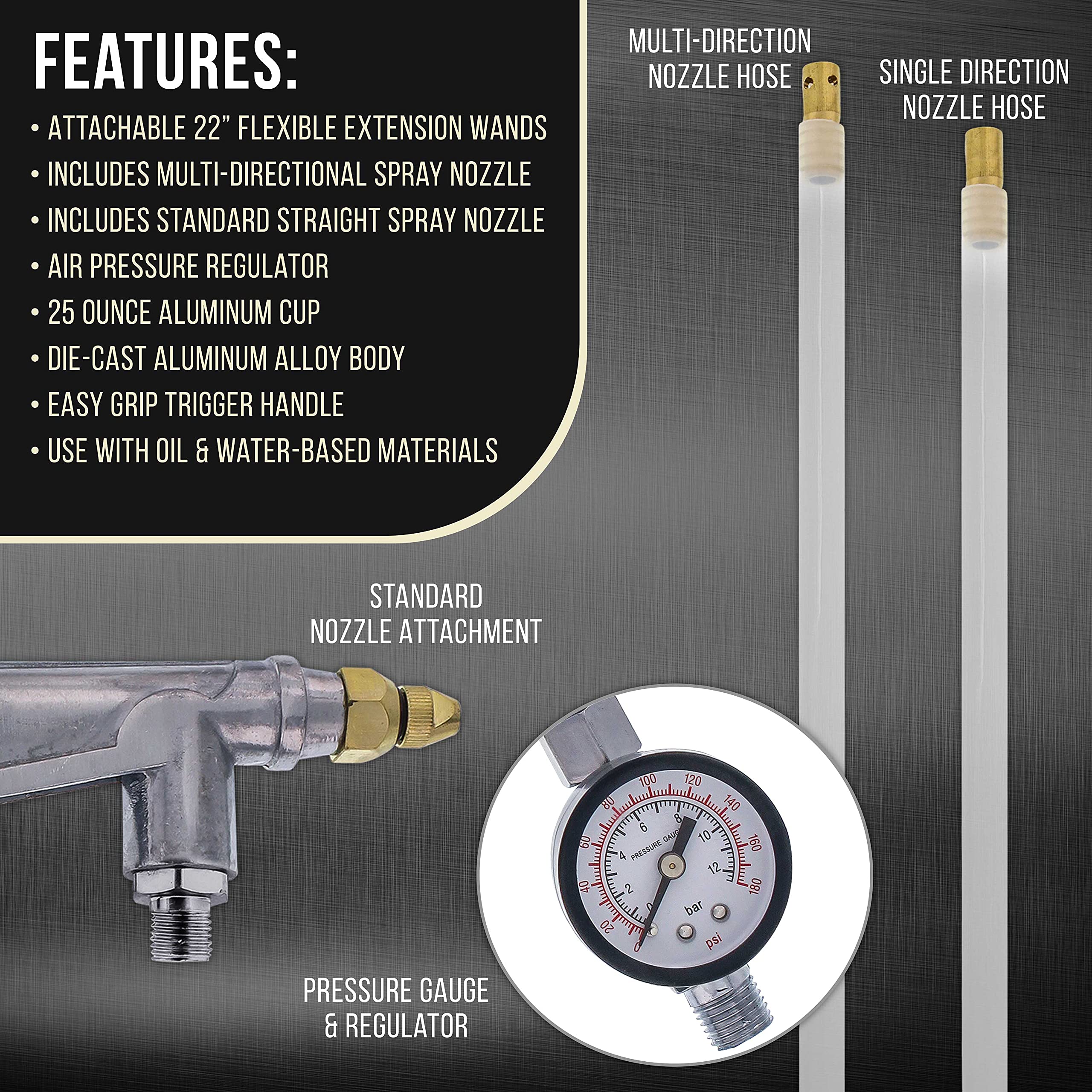 TCP Global flexible extension wands attached reaching into tight vehicle panel