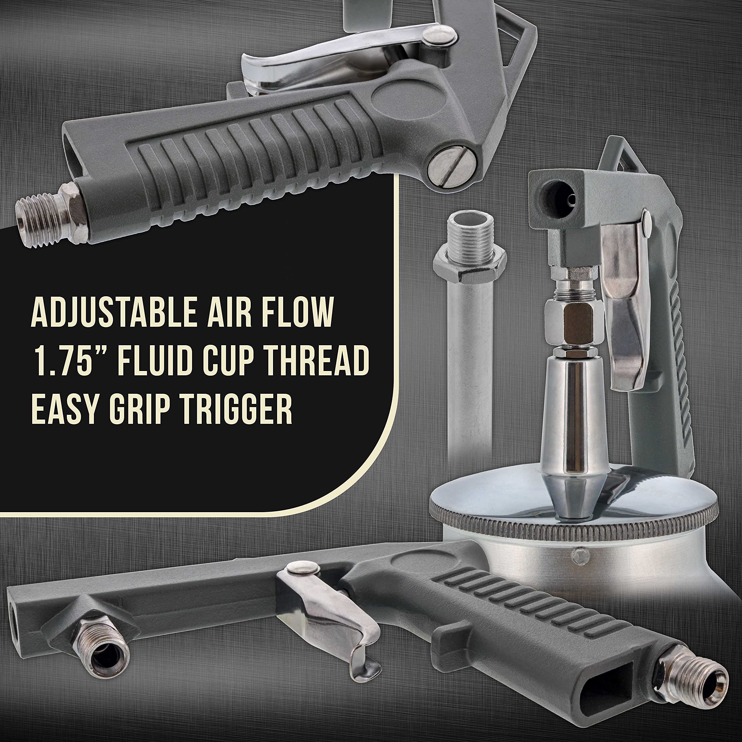 TCP Global spray gun in use under vehicle showing efficient undercoating application