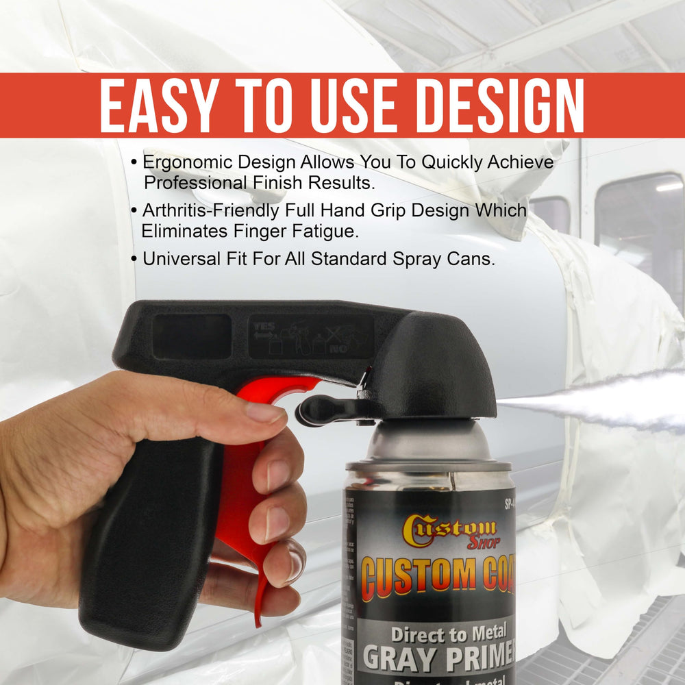 TCP Global trigger attached to spray can in use for steadier, more accurate spraying