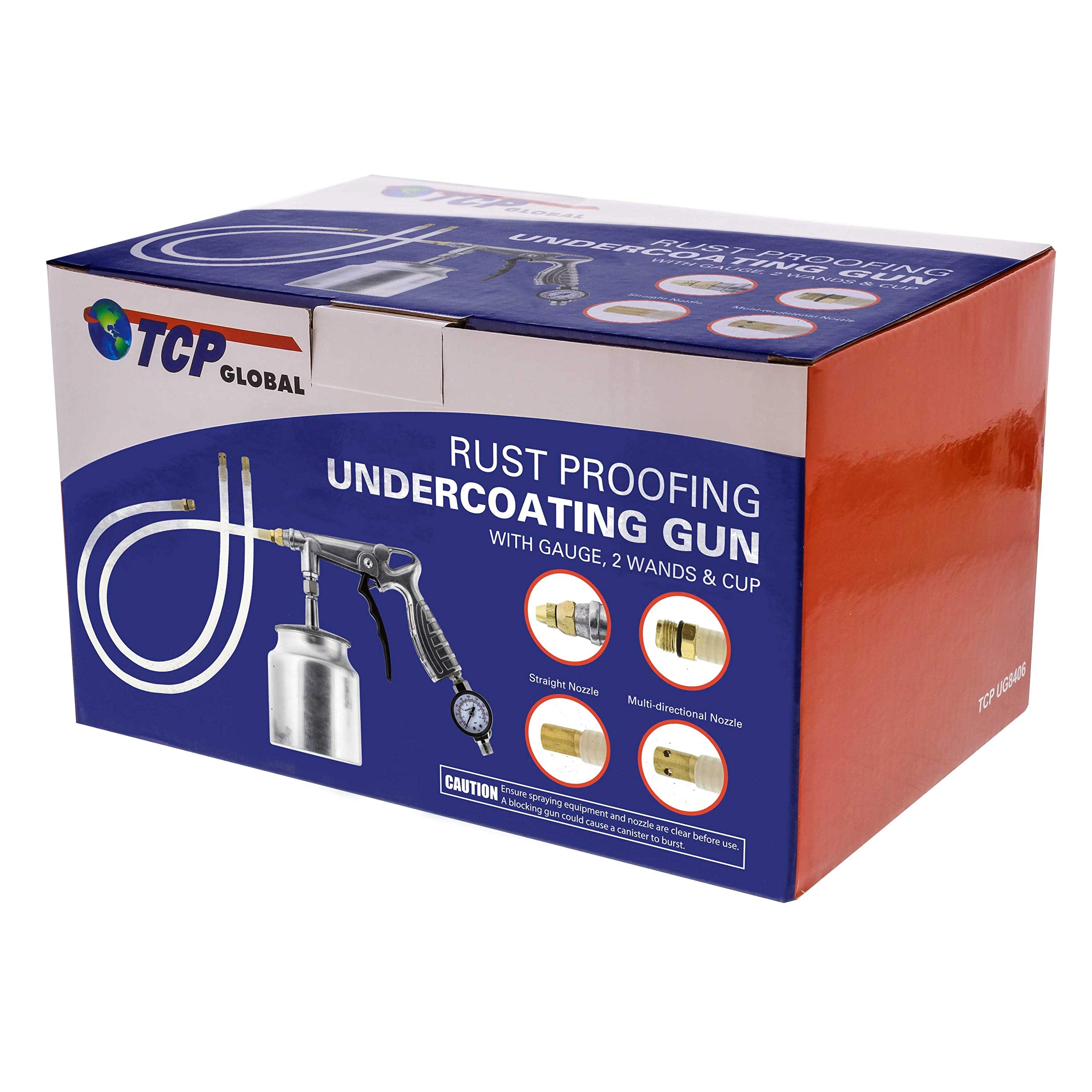TCP Global lifestyle shot spraying vehicle undercarriage for full coverage