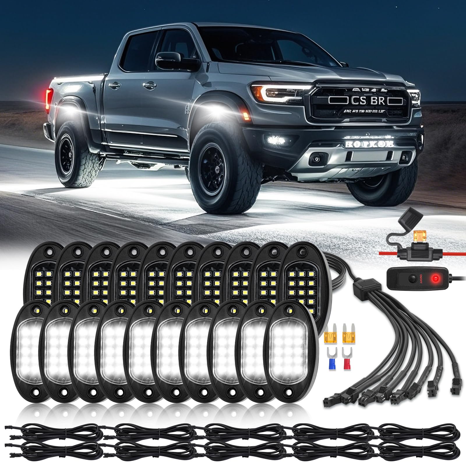 TDE Explorer.Lighting front packaging showing 20 pod kit and included accessories, clear inventory benefit