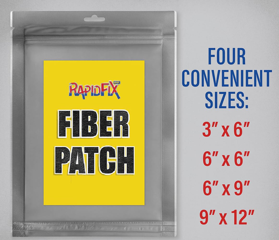 Tear Mender close-up of fiberglass reinforcement texture, strong long-lasting bond benefit