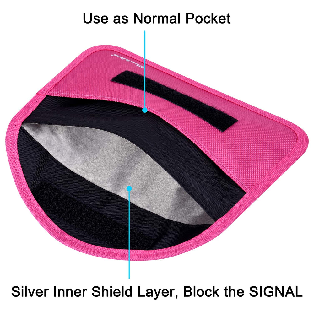 Techion close-up of silver inner lining demonstrating complete signal block