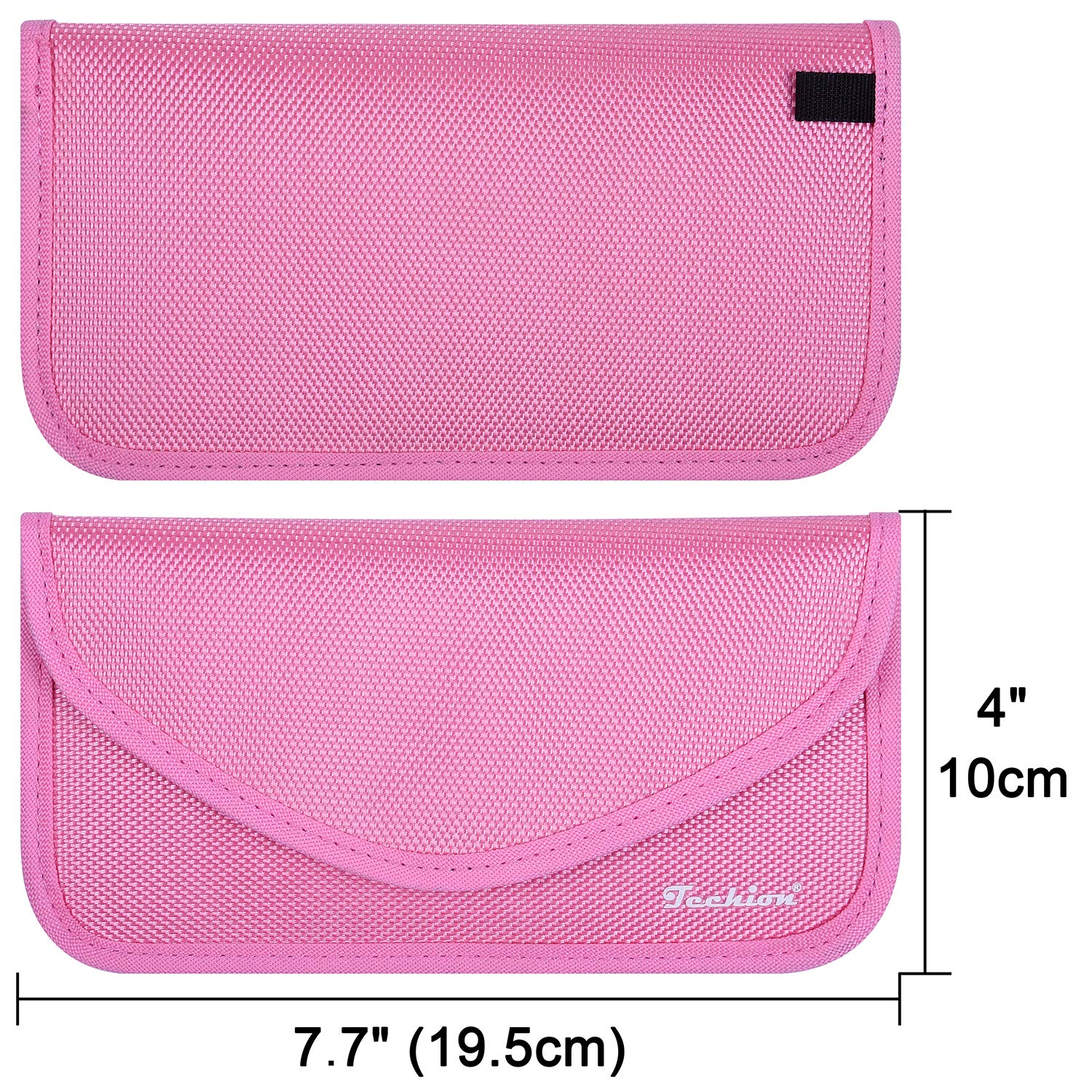 Techion Faraday bags staged on table for travel-ready privacy protection