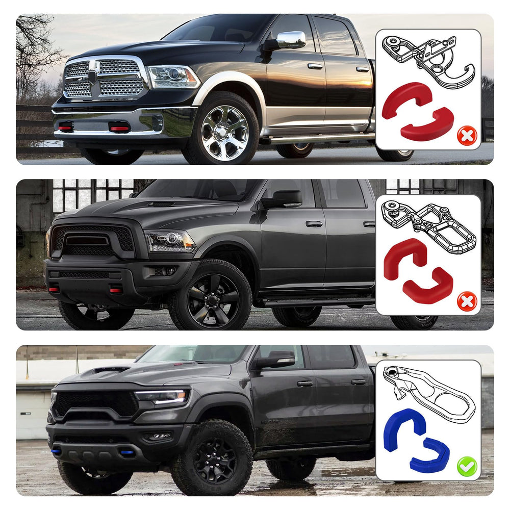 TECHPICCO installed on RAM 1500 front bumper improving appearance and protection