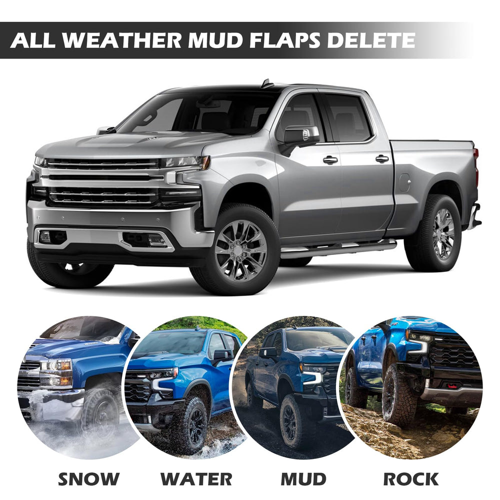 TECHPICCO lifestyle shot on Silverado showing clean look and lowered visual bulk