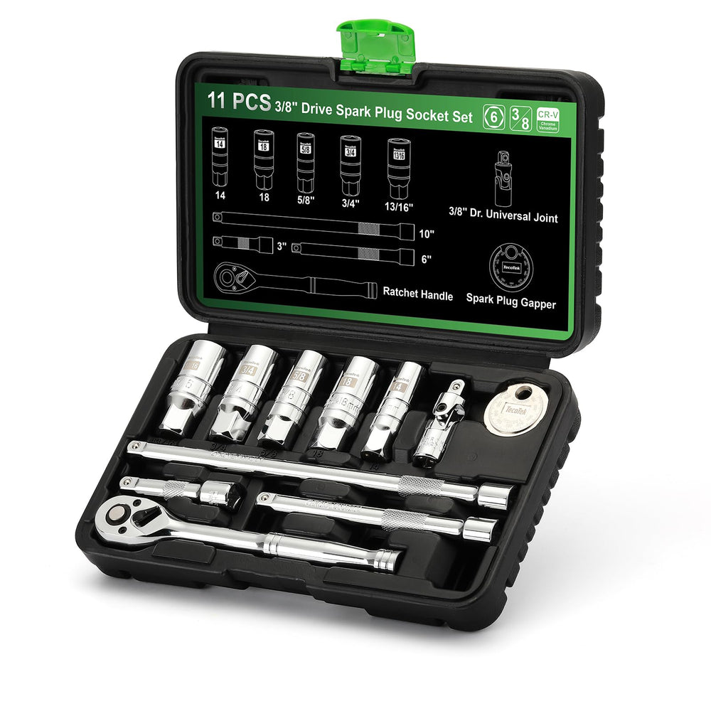 TecoTek front packaging showing full 11-piece set and organized case for quick access