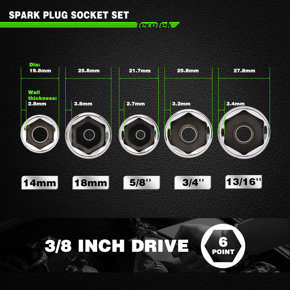 TecoTek spark plug gapper with socket demonstrating measurement and adjustment ease