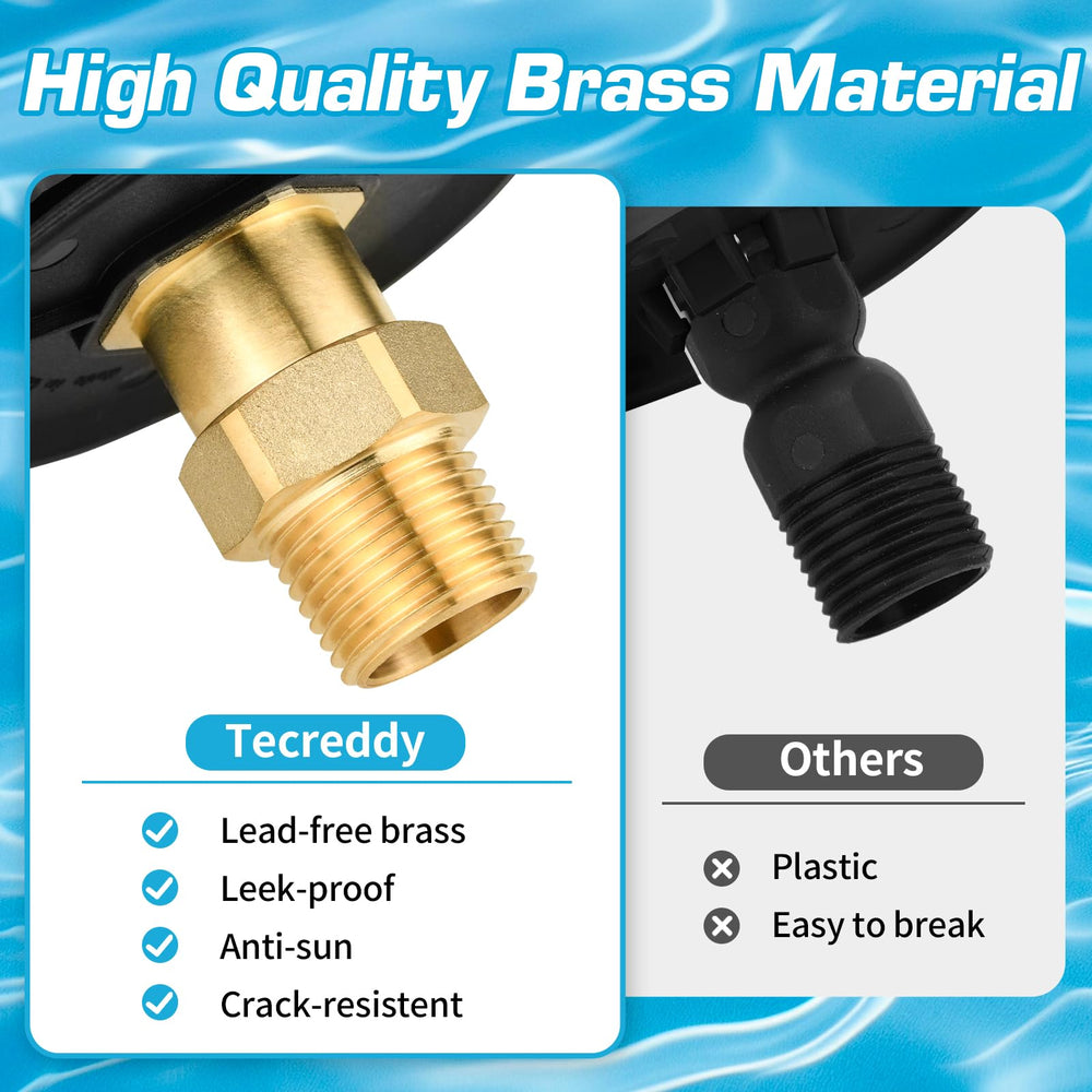 Tecreddy brass check valve closeup highlighting corrosion resistance benefit