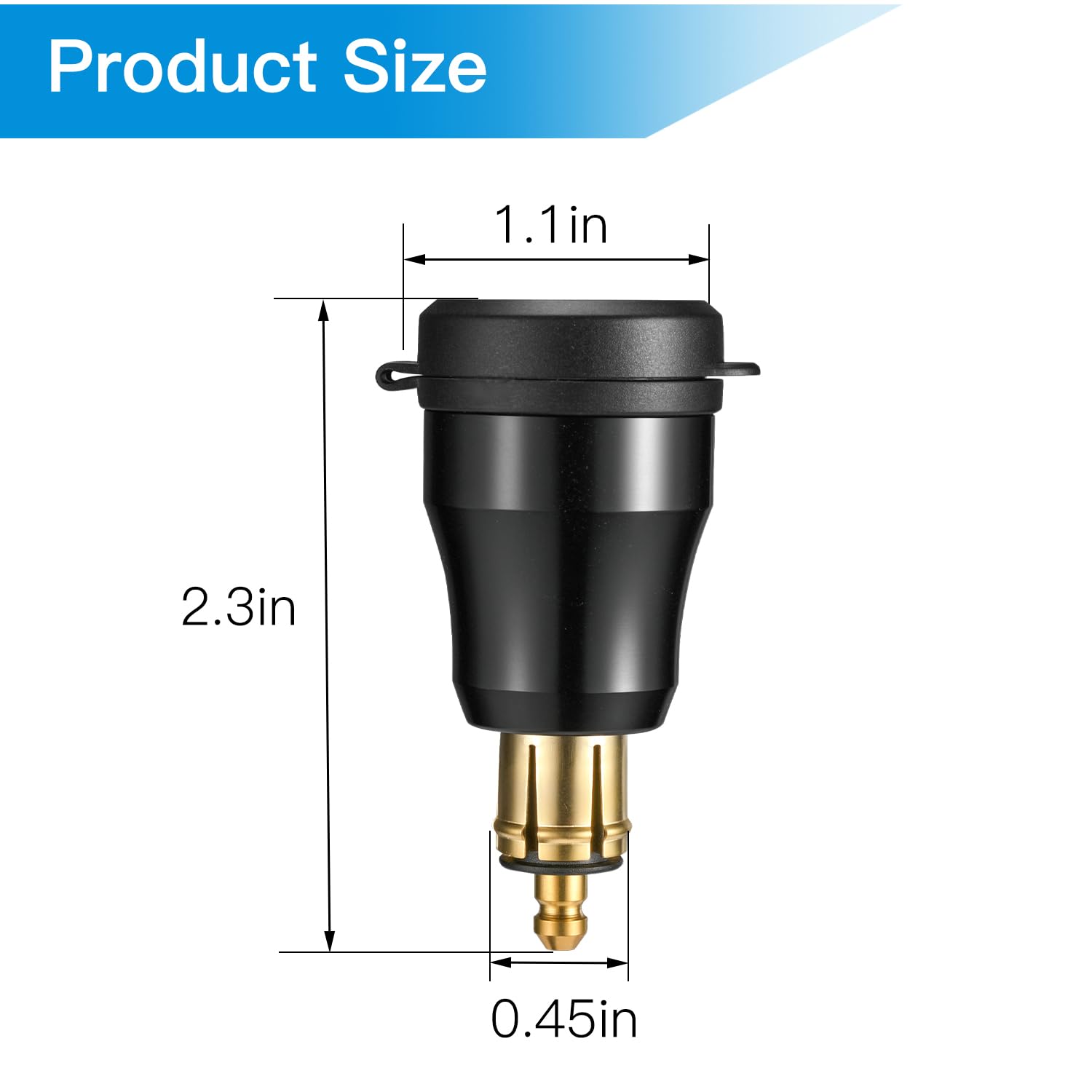 Tecreddy adapter next to smartphone for size comparison and portability benefit