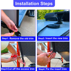 TeegRoow corner bend demonstration showing flexible trim for tight turns