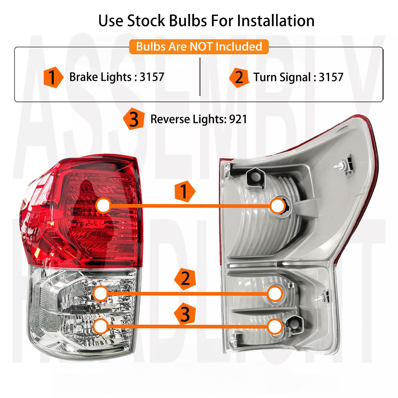 teilando left taillight close-up lens texture showing UV-resistant clarity